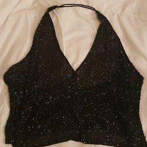 Beaded halter top